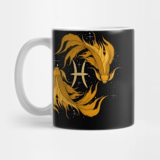 Zodiac Pisces Two Fish Birthday Gift Mug